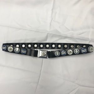 NFL Colts Uni-Sex (Men’s  L - Large) Black Belt